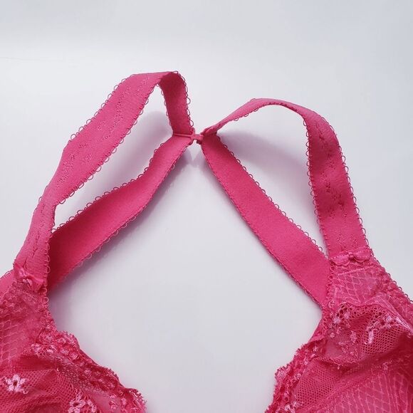 Elomi Honeysuckle Pink Charley Side Support Plunge Bra 32L - Picture 5 of 7